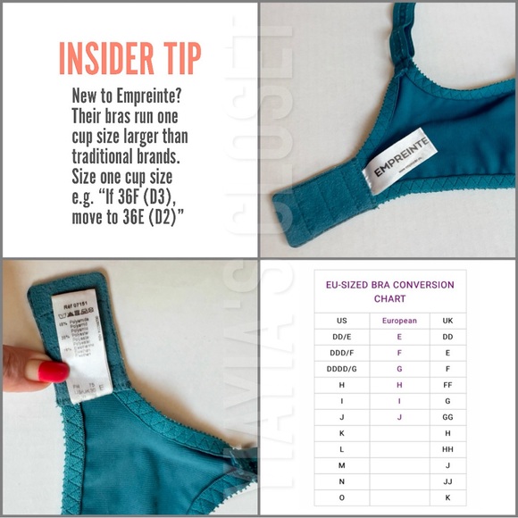 Empreinte 30E Cassiopee 07151 Seamless Underwire Full Cup T-Shirt Bra - Vertigo - Picture 15 of 15